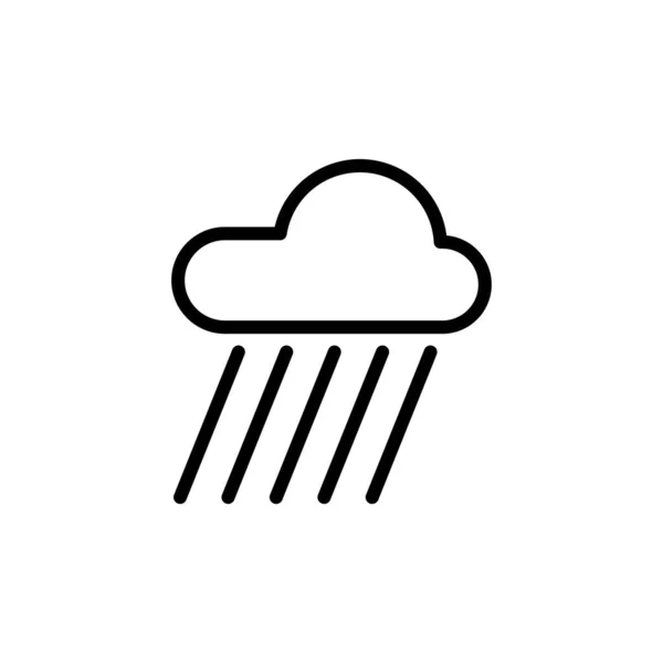 Illustration Vector Graphic Rain Icon Template — Stock Vector