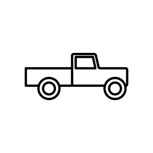 Illustratie Vector Grafiek Van Truck Pictogram Template — Stockvector