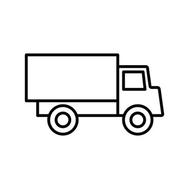 Kamyon simgesi şablonunun İllüstrasyon Vektörü grafiği