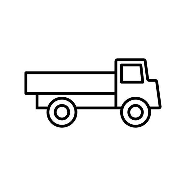 Illustratie Vector Grafiek Van Truck Pictogram Template — Stockvector