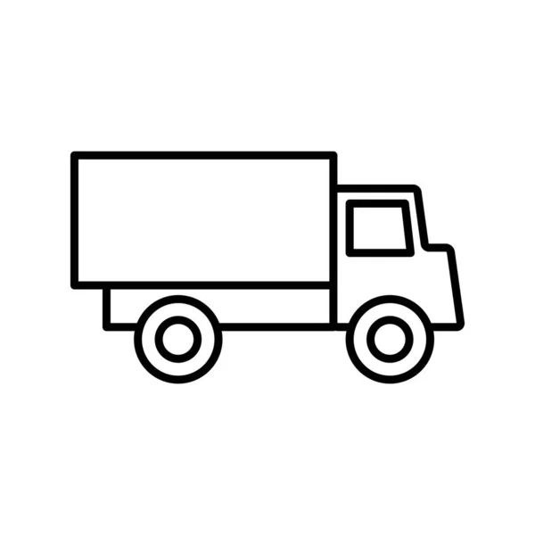 Illustration Vektorgrafik Der Lkw Ikone Vorlage — Stockvektor