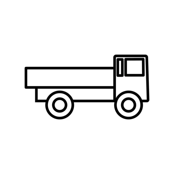 卡车图标模板的说明性矢量图形 — 图库矢量图片