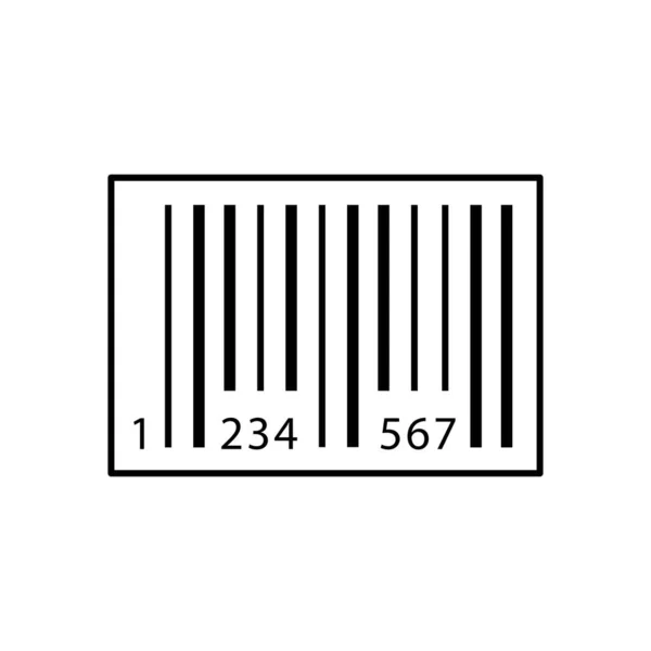 Illustration Vektorgrafik Der Barcode Icon Vorlage — Stockvektor