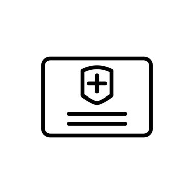 Sigorta simgesi şablonunun İllüstrasyon Vektörü grafiği