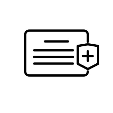 Sigorta simgesi şablonunun İllüstrasyon Vektörü grafiği