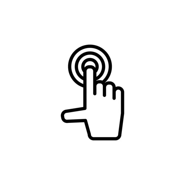 Illustration Vektorgrafik Der Vorlage Für Das Touchscreen Symbol — Stockvektor