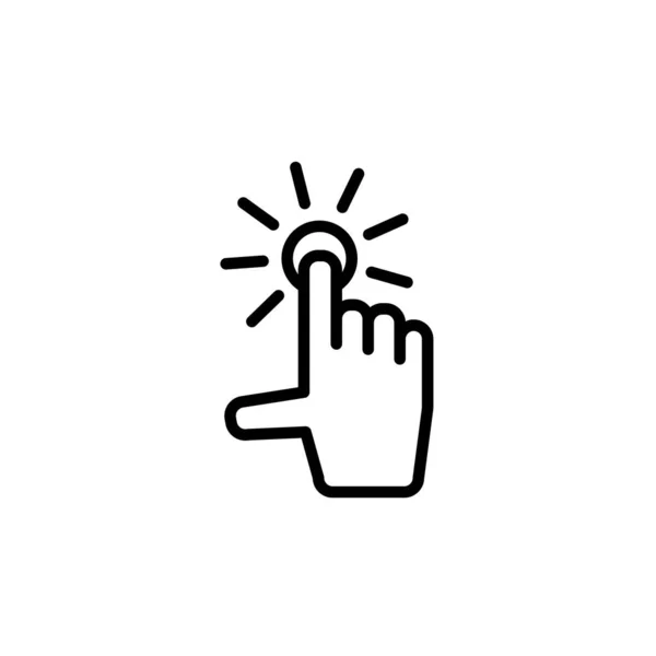 Illustration Vector Graphic Touch Screen Icon Template — 스톡 벡터