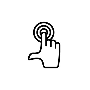 Dokunmatik ekran ikonu şablonunun Çizim Vektörü grafiği