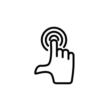 Dokunmatik ekran ikonu şablonunun Çizim Vektörü grafiği