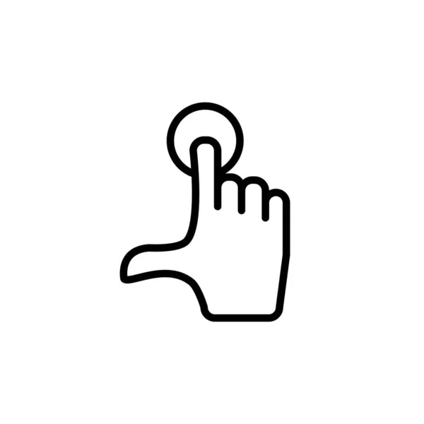 Illustration Vector Graphic Touch Screen Icon Template — 스톡 벡터