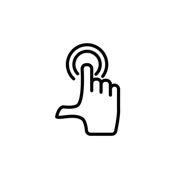 Illustration Vektorgrafik Der Vorlage Für Das Touchscreen Symbol — Stockvektor