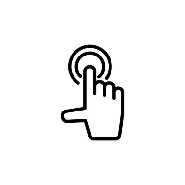 Dokunmatik ekran ikonu şablonunun Çizim Vektörü grafiği