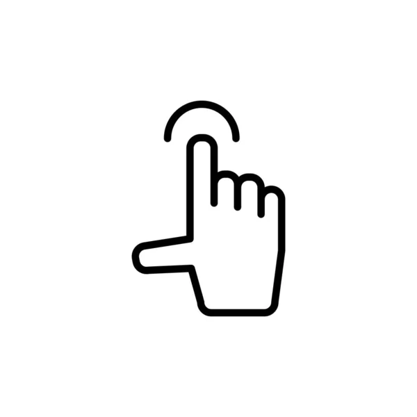 Illustration Vektorgrafik Der Vorlage Für Das Touchscreen Symbol — Stockvektor