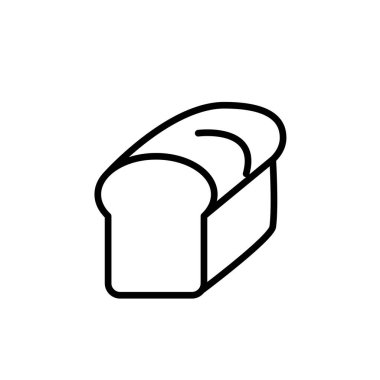 Ekmek simgesi şablonunun İllüstrasyon Vektörü grafiği