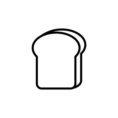 Ekmek simgesi şablonunun İllüstrasyon Vektörü grafiği