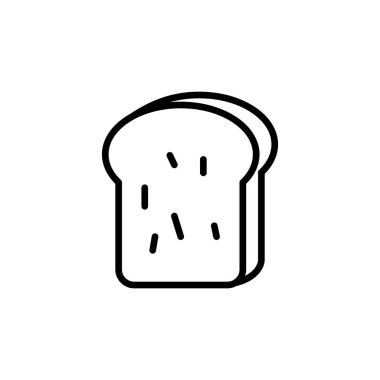 Ekmek simgesi şablonunun İllüstrasyon Vektörü grafiği