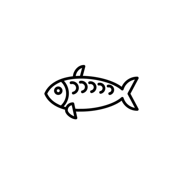 Illustration Graphique Vectoriel Modèle Icône Poisson — Image vectorielle