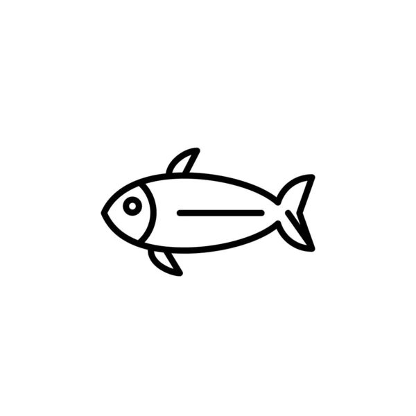 Illustration Graphique Vectoriel Modèle Icône Poisson — Image vectorielle