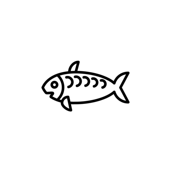 Ilustración Vector Gráfico Peces Icono Plantilla — Archivo Imágenes Vectoriales