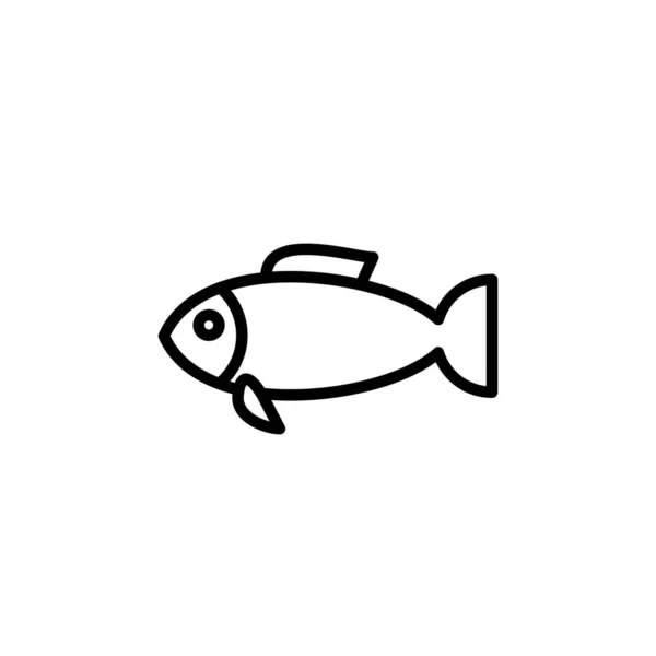 Illustration Graphique Vectoriel Modèle Icône Poisson — Image vectorielle