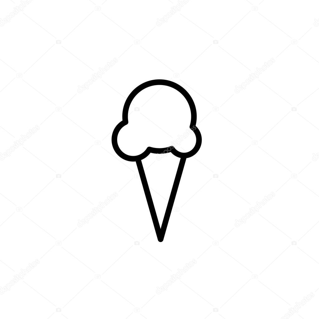 Illustration Vector graphic of ice cream icon template