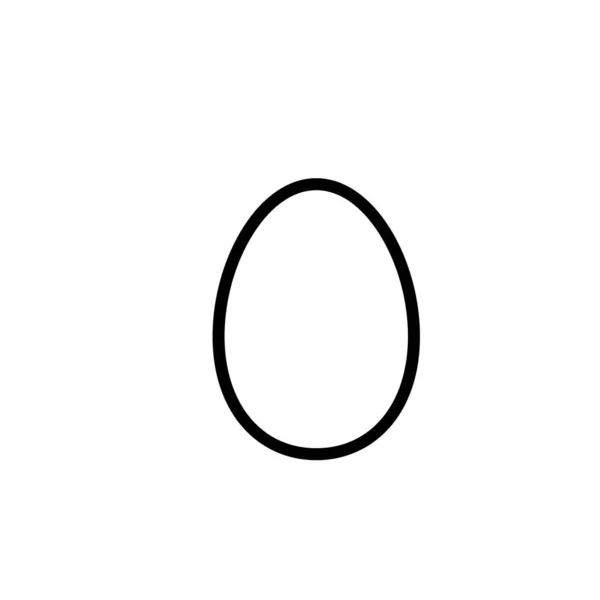 鸡蛋图标模板的说明性矢量图形 — 图库矢量图片