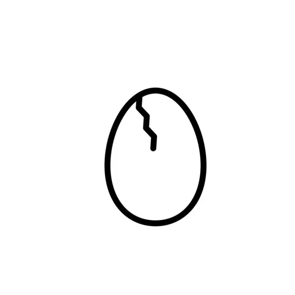 イラスト ベクトル画像の卵アイコンテンプレート — ストックベクタ