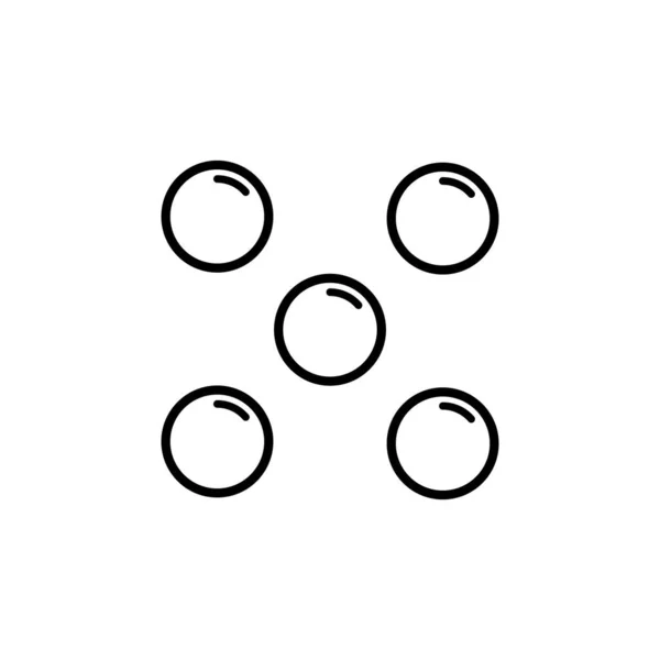 Illustrazione Grafica Vettoriale Del Modello Icona Bolle — Vettoriale Stock