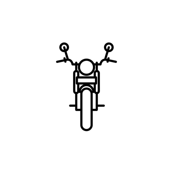 摩托车图标模板的说明性矢量图形 — 图库矢量图片