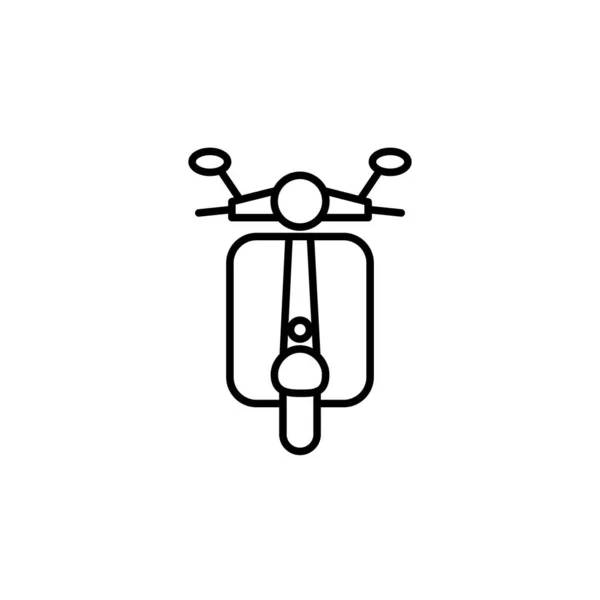 Ilustración Vector Gráfico Motocicleta Icono Plantilla — Archivo Imágenes Vectoriales