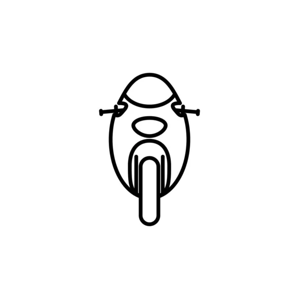 Illustration Vector Graphic Motorcycle Icon Template — Stock Vector