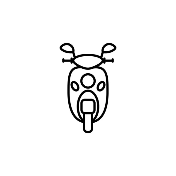 Illustration Vector Graphic Motorcycle Icon Template — Stock Vector