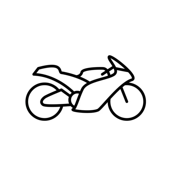 Illustration Vector Graphic Motorcycle Icon Template — Stock Vector