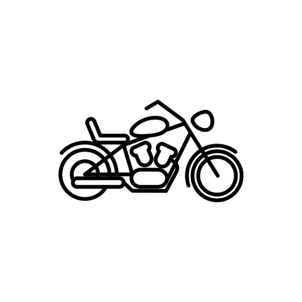 Illusztráció Vektor Grafikus Motorkerékpár Ikon Sablon — Stock Vector