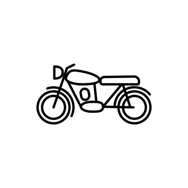 Illustration Vektorgrafik Der Motorrad Ikone Vorlage — Stockvektor