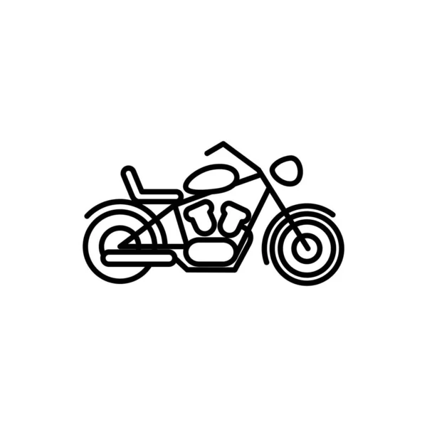 Illustration Vector Graphic Motorcycle Icon Template — Stock Vector