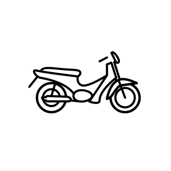 Illustration Vector Graphic Motorcycle Icon Template — Stock Vector