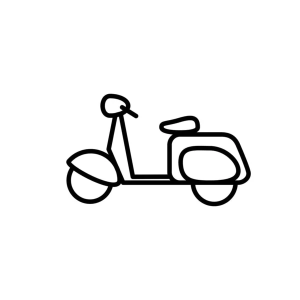 Ilustración Vector Gráfico Motocicleta Icono Plantilla — Vector de stock