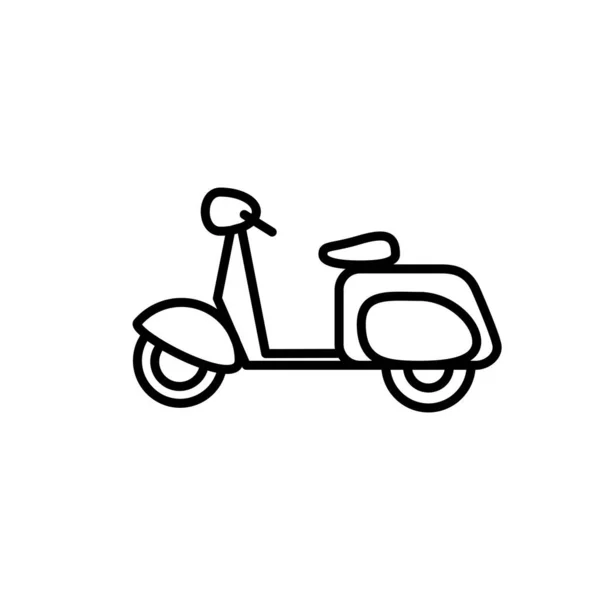 Ilustrace Vektorová Grafika Šablony Ikon Motocyklů — Stockový vektor