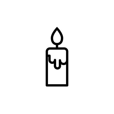 Mum ikonu. Din, doğum günü, kutlama için vektör tasarımı
