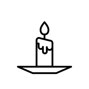 Mum ikonu. Din, doğum günü, kutlama için vektör tasarımı