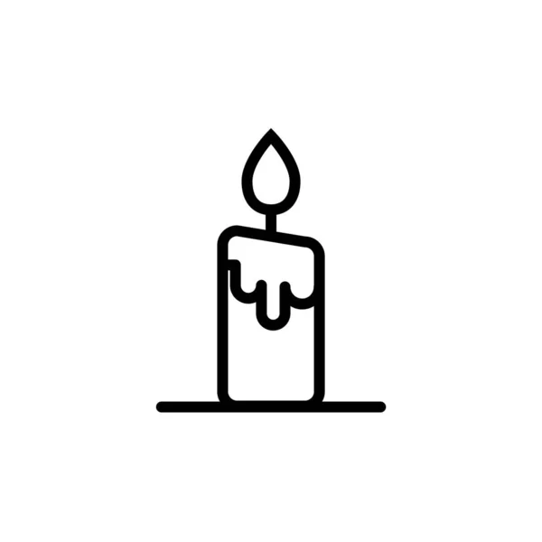 烛光图标 庆祝活动的矢量设计 — 图库矢量图片