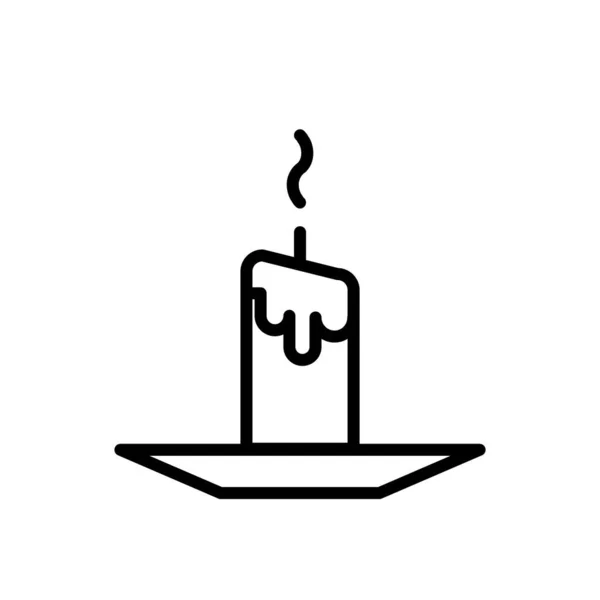 烛光图标 庆祝活动的矢量设计 — 图库矢量图片