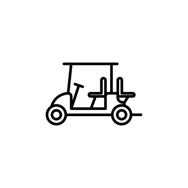 Golf Cart Ikone Illustration Design Vektor Illustration Kann Für Themen — Stockvektor