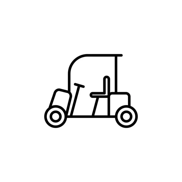 Golf Cart Ikone Illustration Design Vektor Illustration Kann Für Themen — Stockvektor