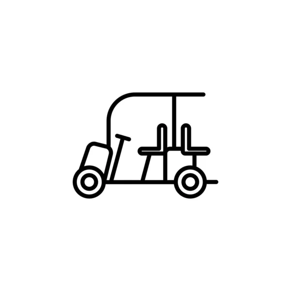 Golf Cart Ikone Illustration Design Vektor Illustration Kann Für Themen — Stockvektor