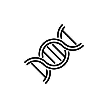 DNA simge şablonunun İllüstrasyon Vektörü grafiği