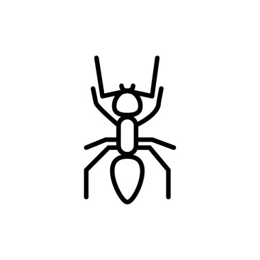 Karınca simgesi şablonunun İllüstrasyon Vektörü grafiği