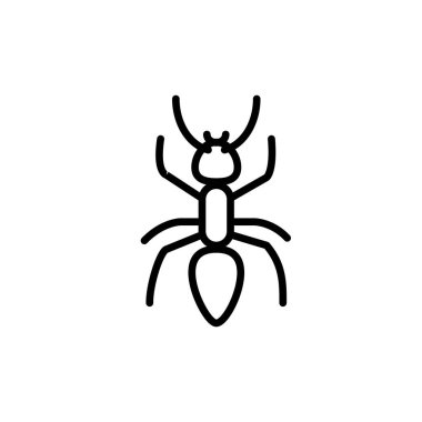 Karınca simgesi şablonunun İllüstrasyon Vektörü grafiği