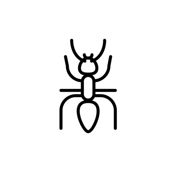Karınca Simgesi Şablonunun Llüstrasyon Vektörü Grafiği — Stok Vektör